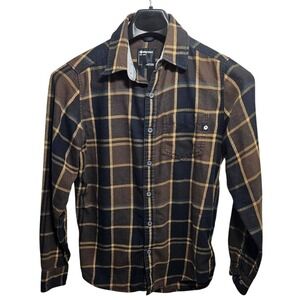 Marmot Mens Plaid Flannel Long Sleeve Button Up Shirt Size‎ Small
